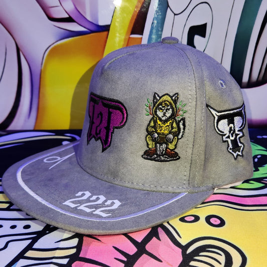 Gorra Plana Abierta 6 Paneles | GREEN ORACLE - GRIS REFLECTIVA