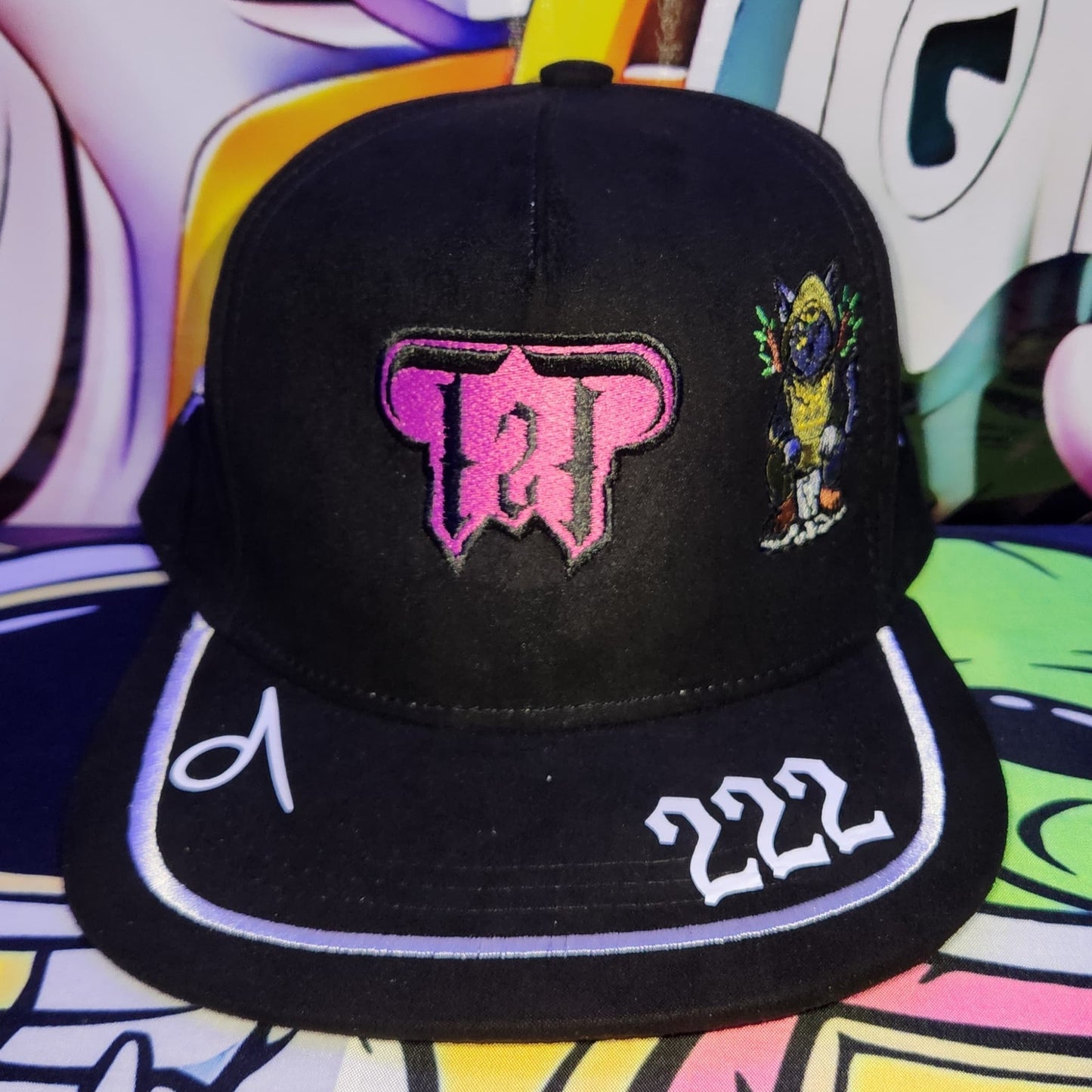 Gorra Plana Abierta 6 Paneles | GREEN ORACLE - NEGRA REFLECTIVA