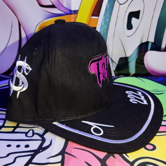 Gorra Plana Abierta 6 Paneles | GREEN ORACLE - NEGRA REFLECTIVA