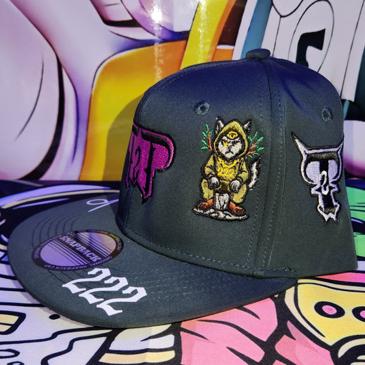 Gorra Plana Abierta 6 Paneles | GREEN ORACLE - VERDE