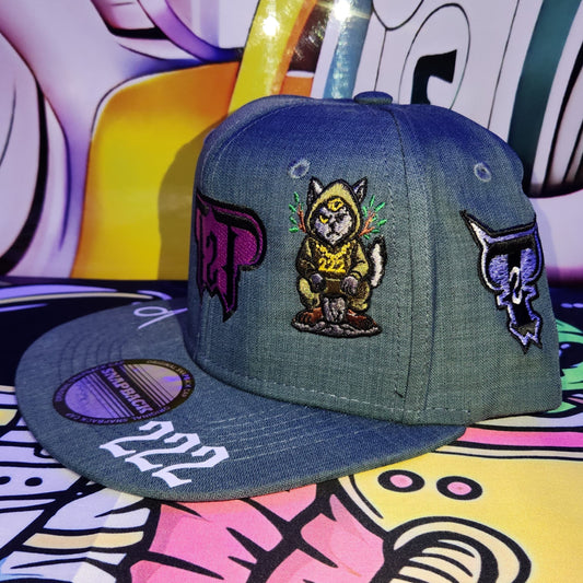 Gorra Plana Abierta 6 Paneles | GREEN ORACLE - VERDE PETROLEO