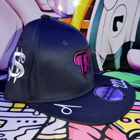 Gorra Plana Abierta 6 Paneles | GREEN ORACLE - AZUL OSCURO