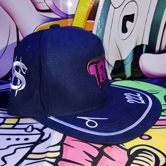 Gorra Plana Abierta 6 Paneles | GREEN ORACLE - AZUL REY REFLECTIVA