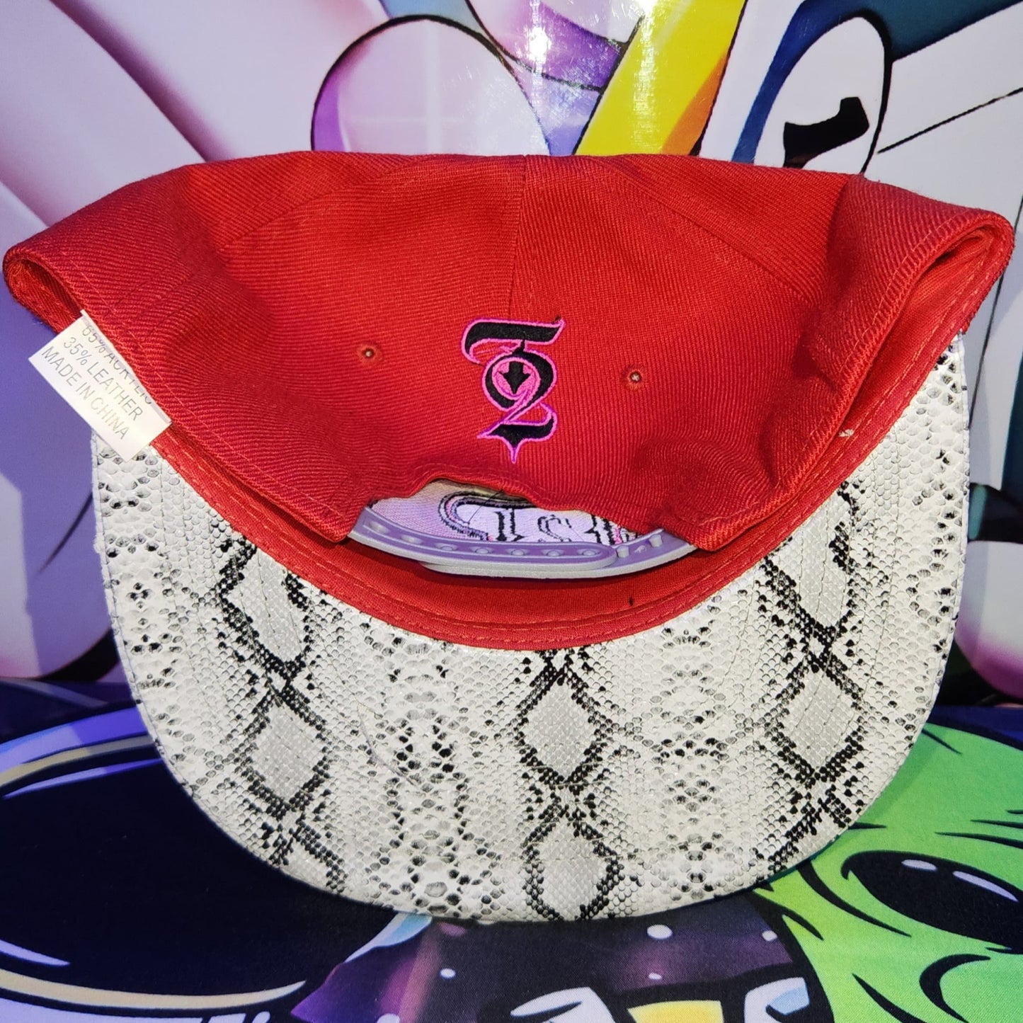 Gorra Plana Abierta 6 Paneles | GREEN ORACLE - ROJA SERPIENTE