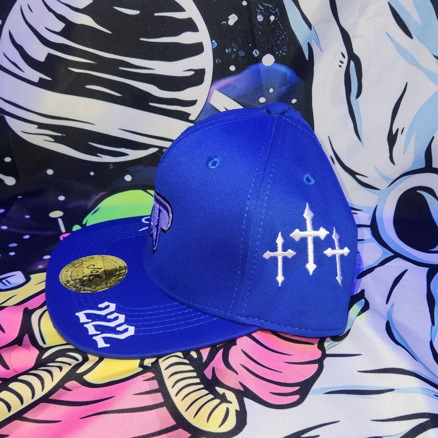 Gorra Plana Abierta 6 Paneles | BLESSBOY - AZUL REY